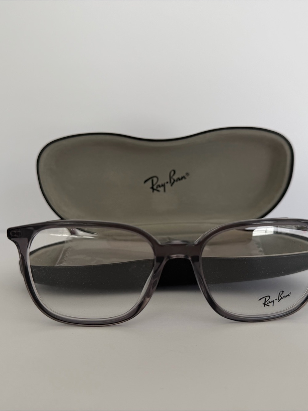 Ray-Ban Translucent Smoke Gray Optical Frames